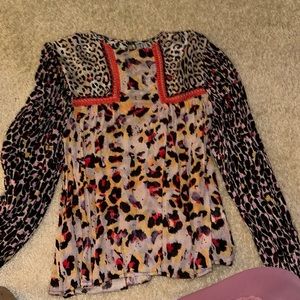 Anthropologie print blouse
